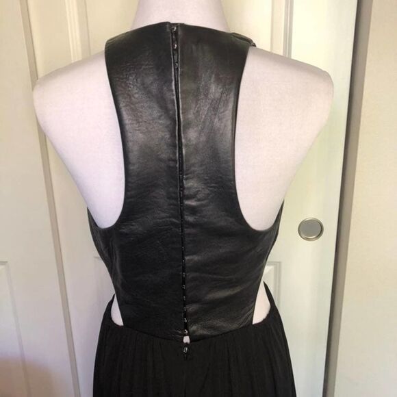 Katriel Designs Leather Cut-Out Dress Black - Picture 6 of 12